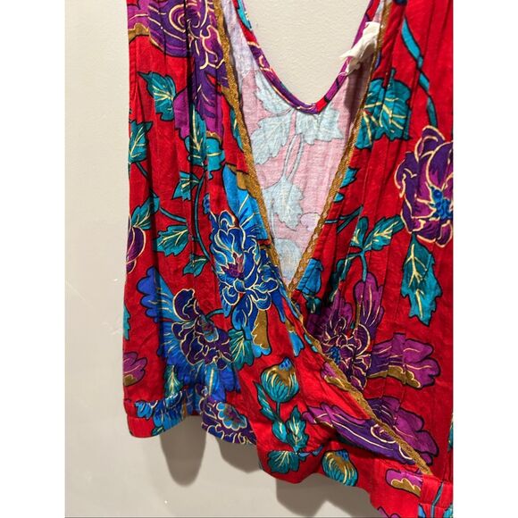 Anthropologie Tiny Rain Scarf Wrap Top - Picture 4 of 8